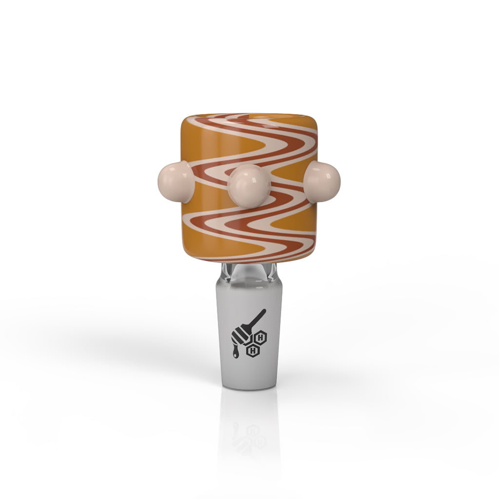 CYLINDER ZIG ZAG STRIPPED FLOWER BOWL PIECES - CannaDevices