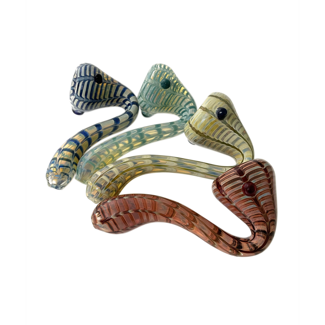 Surfacework Sherlock Glass Pipe - S-Shaped, Wrap and Rake Design | CannaDevices - CannaDevices